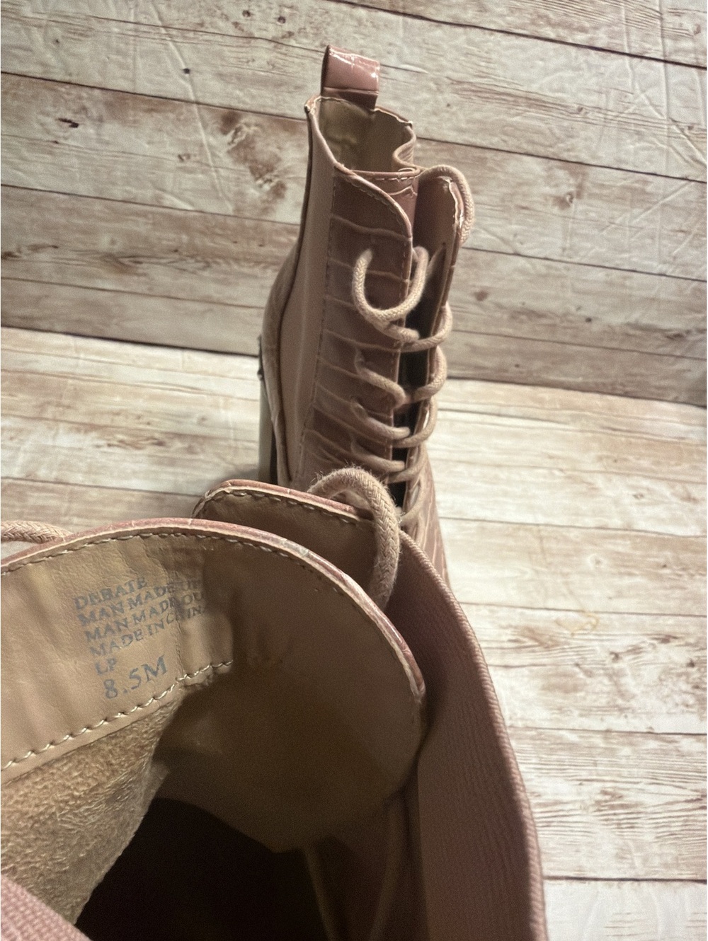Charles David Booties 8.5 Debate Vegan Snakeskin - Picture 9 of 11